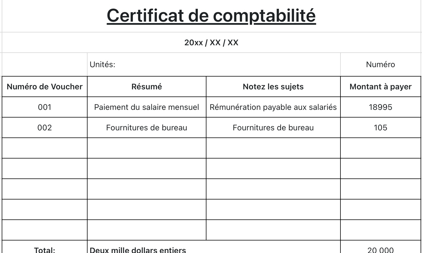 Certificat de comptabilité 1